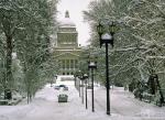 Capitol Avenue in Snow